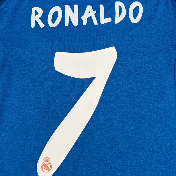 Cristiano Ronaldo #7 Real Madrid 2013/2014 Away ORIGINAL Adidas Soccer Jersey M - Picture 7 of 9